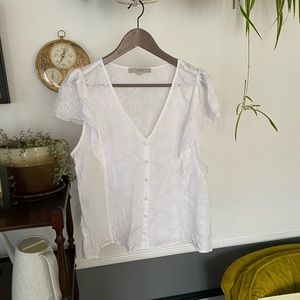 Loft Eyelet Blouse